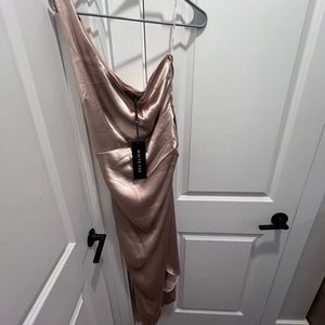 One shoulder bridesmaid dress